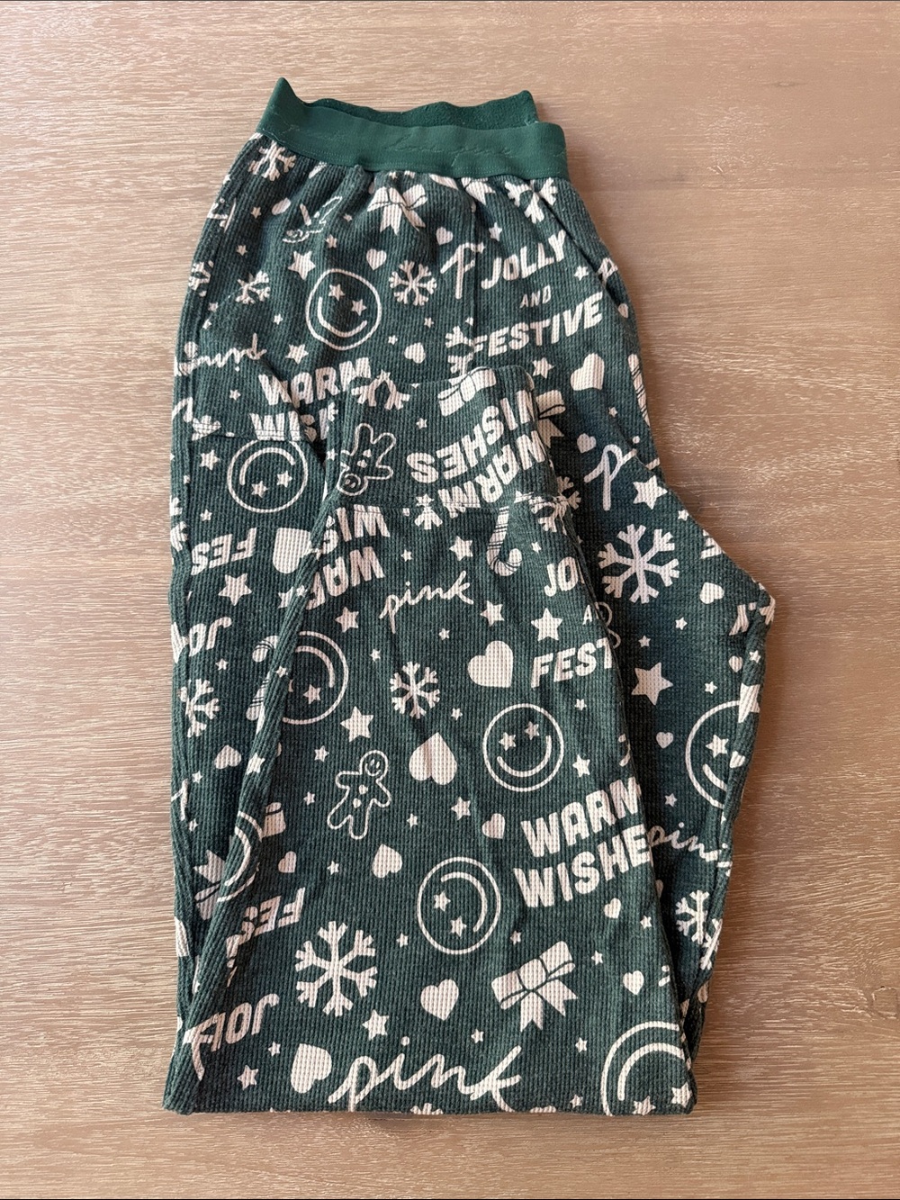VS PINK Waffle Sleep Joggers | L